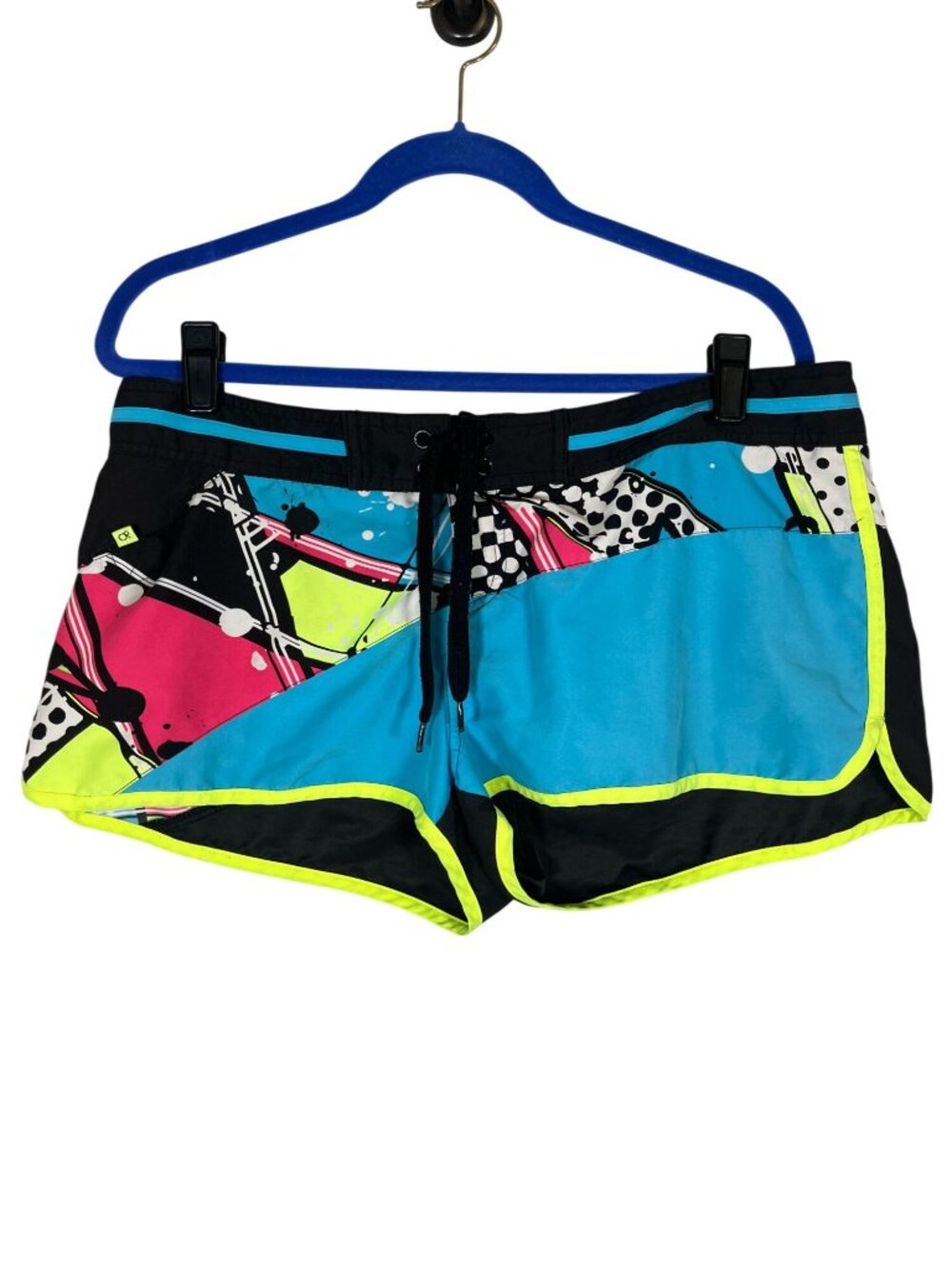 OP Colorful Board Shorts 15 Retro Mod Y2K Funky Disco Neon Skater Pop Art 80s